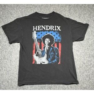 Karl‎ Ferris Collection Jimi Hendrix Guitar Flag Short Sleeve T-Shirt Mens M Blk